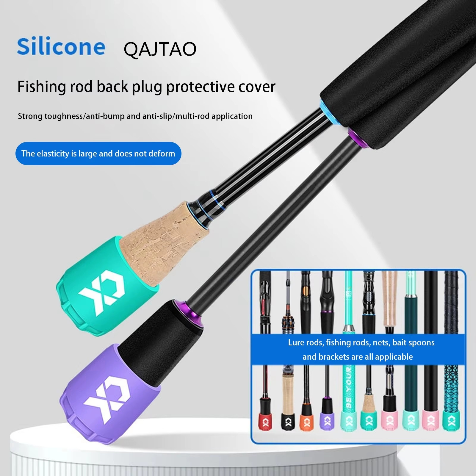Fishing Line Dispenser - Pelindung ujung joran pancing silikon, pelindung