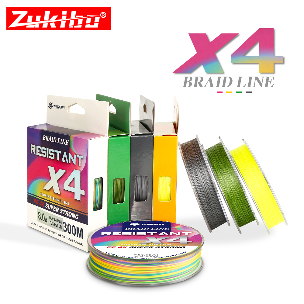 Ice Fishing Line - ZUKIBO senar pancing kepang PE 300m,