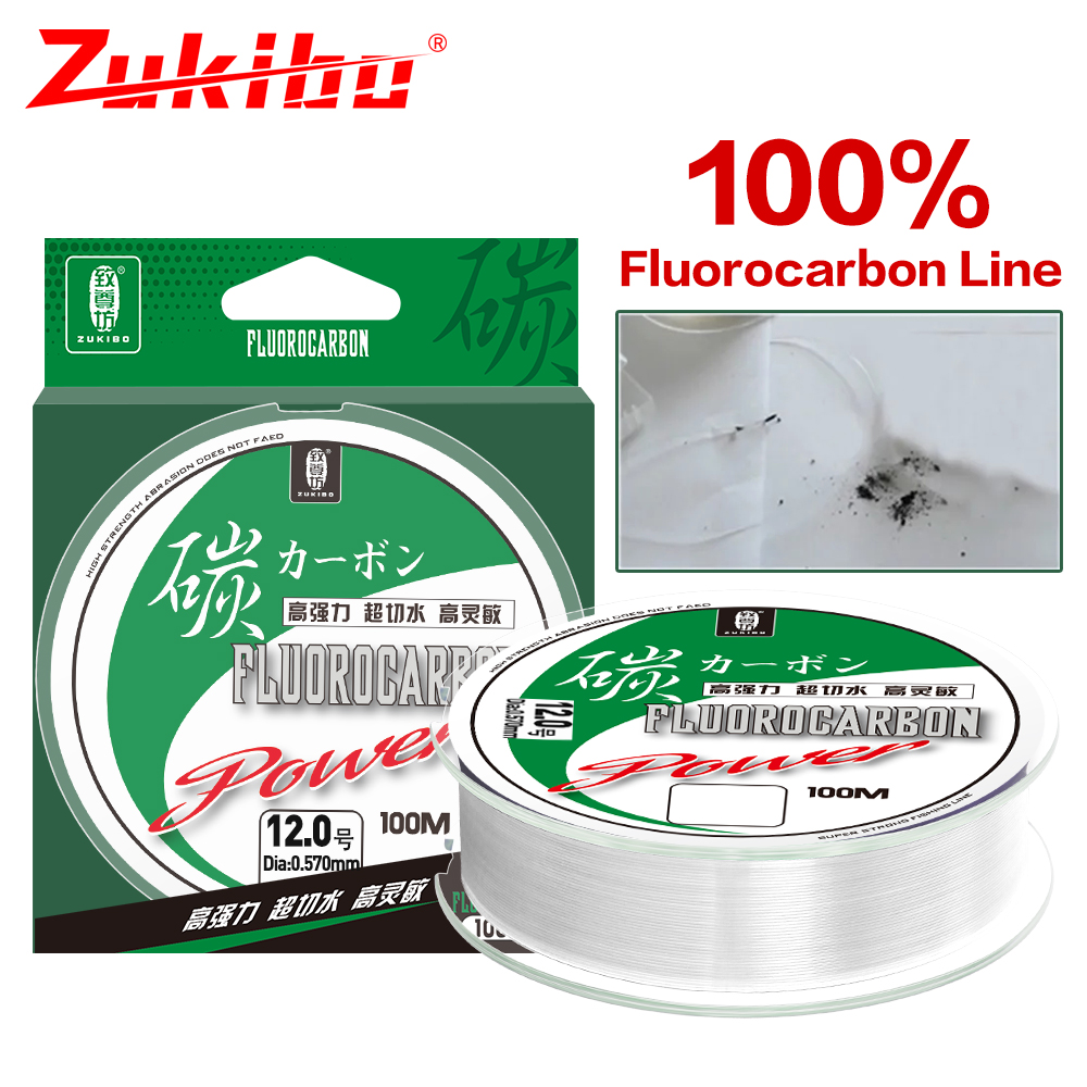 ZUKIBO senar pancing fluorokar - Ice Fishing Line ulasan dan harga