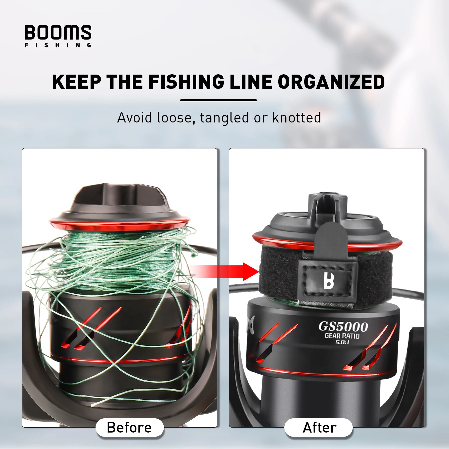 Kumparan pancing Booms 1 4 bua - Fishing Line Dispenser ulasan dan harga